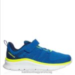Karrimor cipő kék/lime fiúk duma 6 futócipő P60RX287