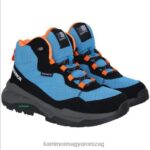 Karrimor cipő kék/narancs gyerekek verdi mid walking bakancs P60RX285 - Image 5