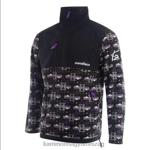 Karrimor ruházat fekete/lila apop férfiak k2 cipzáras gyapjú P60RX158 - Image 3