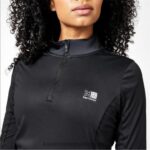 Karrimor ruházat fekete nők negyed cipzáras hosszú ujjú felső P60RX12 - Image 3