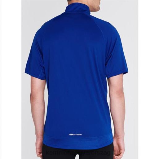 Karrimor ruházat klasszikus kék férfiak cipzáras rövid ujjú póló P60RX20 - Image 3