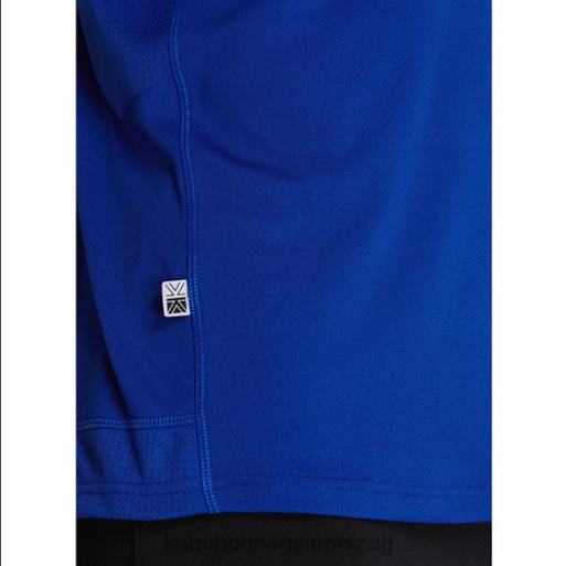 Karrimor ruházat klasszikus kék férfiak cipzáras rövid ujjú póló P60RX20 - Image 5