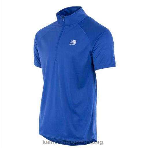 Karrimor ruházat klasszikus kék férfiak cipzáras rövid ujjú póló P60RX20 - Image 8