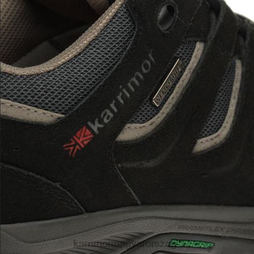 Karrimor cipő fekete férfiak alacsony járócipőt szereljen fel P60RX81