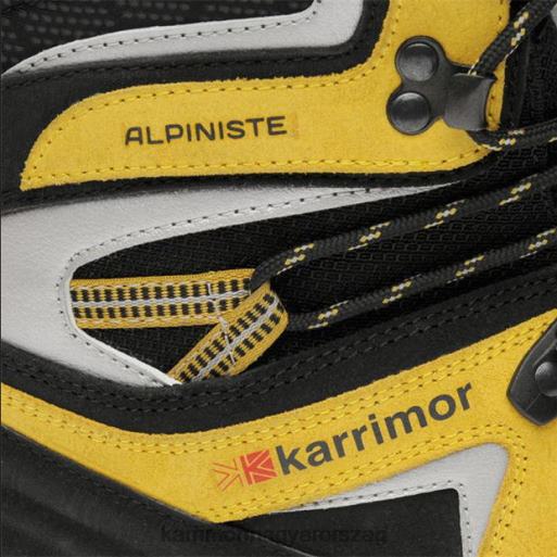 Karrimor cipő fekete sárga férfiak alpinista hegyi csizma P60RX68