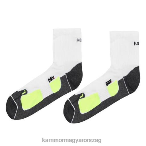 Karrimor kiegészítők fehér/fluo férfiak dri skin 2 csomag futózokni P60RX31