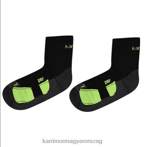 Karrimor kiegészítők fekete/fluo férfiak dri skin 2 csomag futózokni P60RX27