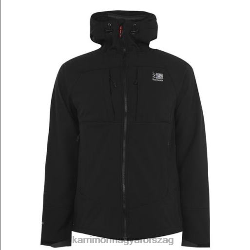 Karrimor ruházat fekete férfiak alpiniste softshell kabát P60RX176