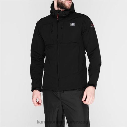 Karrimor ruházat fekete férfiak alpiniste softshell kabát P60RX176