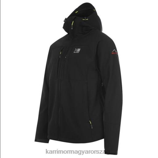 Karrimor ruházat fekete férfiak alpiniste softshell kabát P60RX176