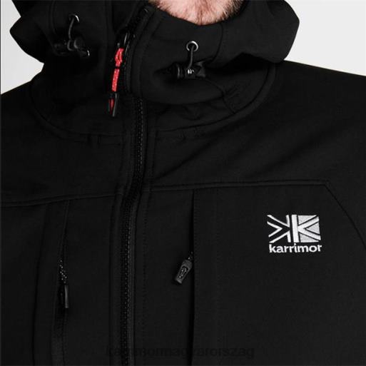 Karrimor ruházat fekete férfiak alpiniste softshell kabát P60RX176