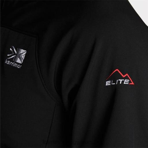 Karrimor ruházat fekete férfiak alpiniste softshell kabát P60RX176
