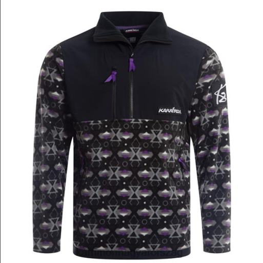 Karrimor ruházat fekete/lila apop férfiak k2 cipzáras gyapjú P60RX158