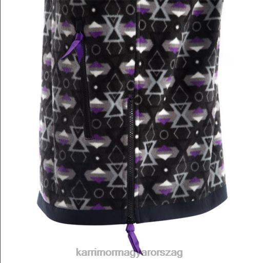 Karrimor ruházat fekete/lila apop férfiak k2 cipzáras gyapjú P60RX158