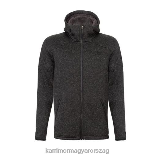 Karrimor ruházat fekete márga férfiak hosszú ujjú kapucnis pulóver P60RX147
