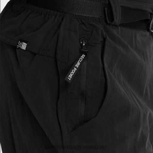 Karrimor ruházat fekete férfiak nyárfa cipzáras nadrág P60RX140
