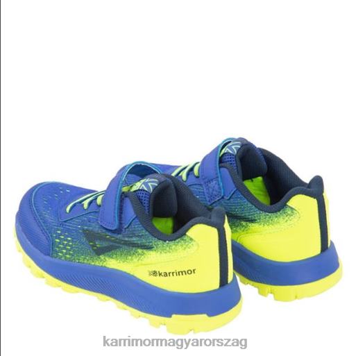 Karrimor cipő kék/lime fiúk tempo trail futóedzők P60RX280