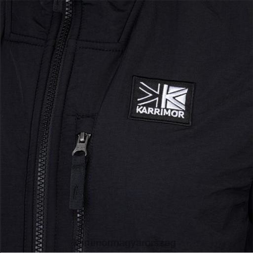 Karrimor ruházat fekete egynemű gyapjú kabát P60RX282