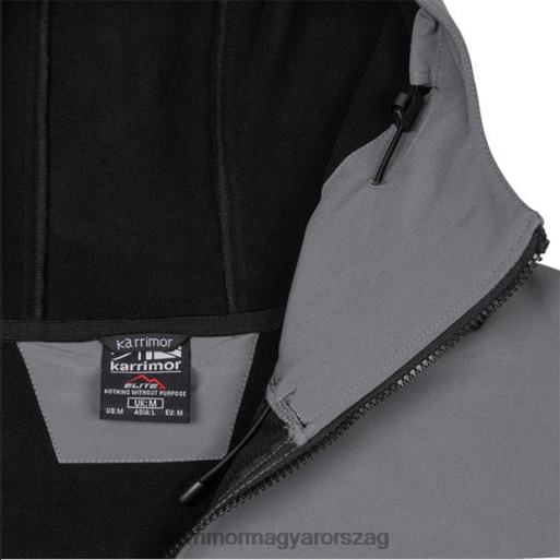 Karrimor ruházat szürke egynemű softshell kabát P60RX168