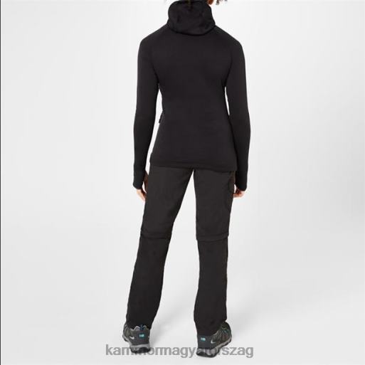 Karrimor ruházat fekete egynemű polár kapucnis pulcsi P60RX283