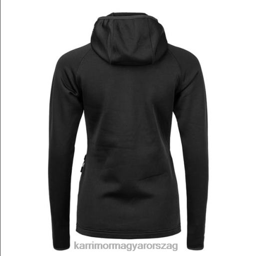 Karrimor ruházat fekete egynemű polár kapucnis pulcsi P60RX283