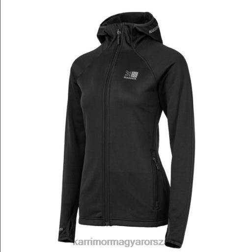 Karrimor ruházat fekete egynemű polár kapucnis pulcsi P60RX283