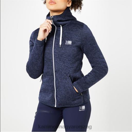 Karrimor ruházat haditengerészet egynemű polár kapucnis pulcsi P60RX275