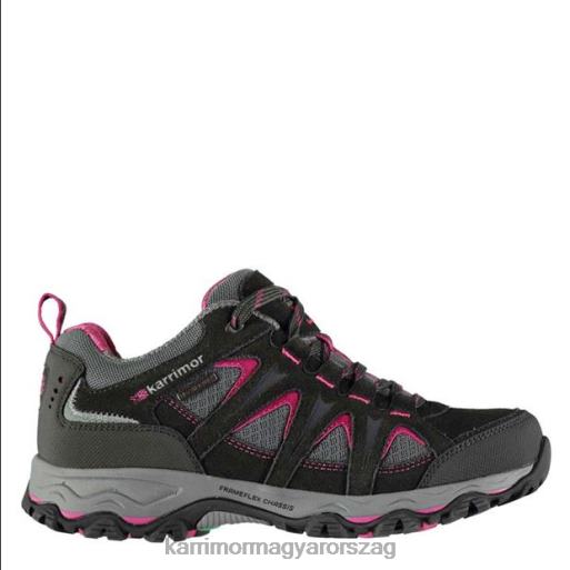Karrimor cipő fekete/rózsaszín nők alacsony járócipőt szereljen fel P60RX94
