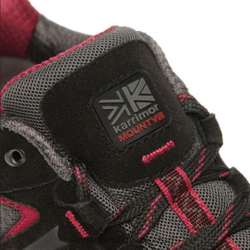 Karrimor cipő fekete/rózsaszín nők alacsony járócipőt szereljen fel P60RX94