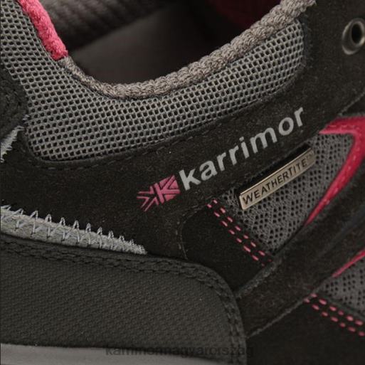 Karrimor cipő fekete/rózsaszín nők alacsony járócipőt szereljen fel P60RX94