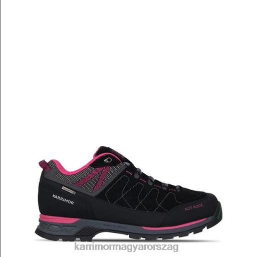 Karrimor cipő fekete/rózsaszín nők forró szikla alacsony járócipő P60RX102