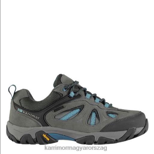 Karrimor cipő szén/kék nők aspen alacsony vízálló járócipő P60RX101