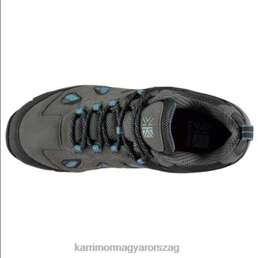 Karrimor cipő szén/kék nők aspen alacsony vízálló járócipő P60RX101