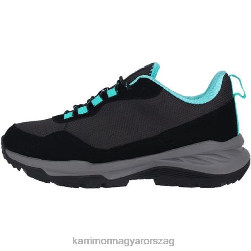 Karrimor cipő szén / kékeszöld nők verdi alacsony járócipő P60RX92