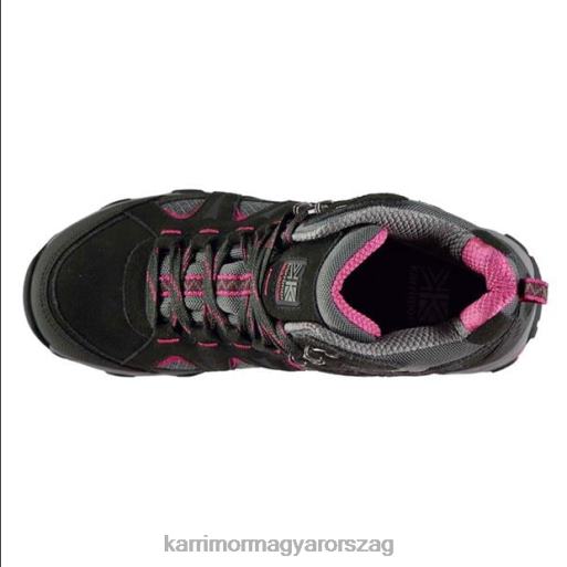 Karrimor cipő fekete/rózsaszín nők mount mid gyalogos csizma P60RX88