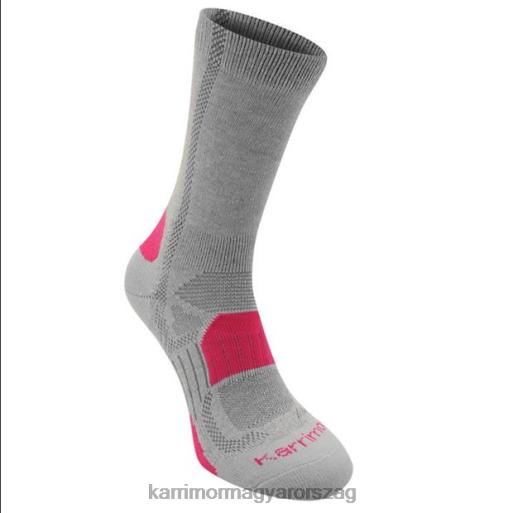 Karrimor kiegészítők világosszürke fusch nők séta zokni 2 csomag P60RX116