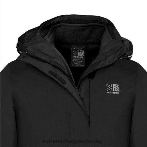 Karrimor ruházat fekete nők 3 az 1-ben weathertite kabát P60RX194