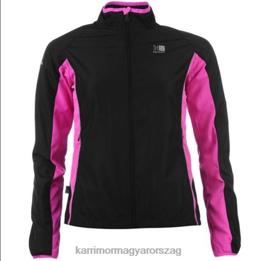 Karrimor ruházat fekete/rózsaszín nők futókabát P60RX8