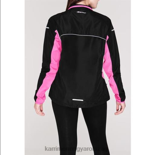 Karrimor ruházat fekete/rózsaszín nők futókabát P60RX8