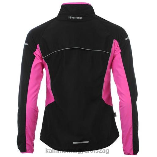 Karrimor ruházat fekete/rózsaszín nők futókabát P60RX8