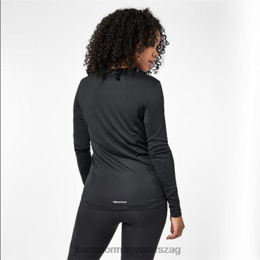 Karrimor ruházat fekete nők hosszú ujjú futópóló P60RX21