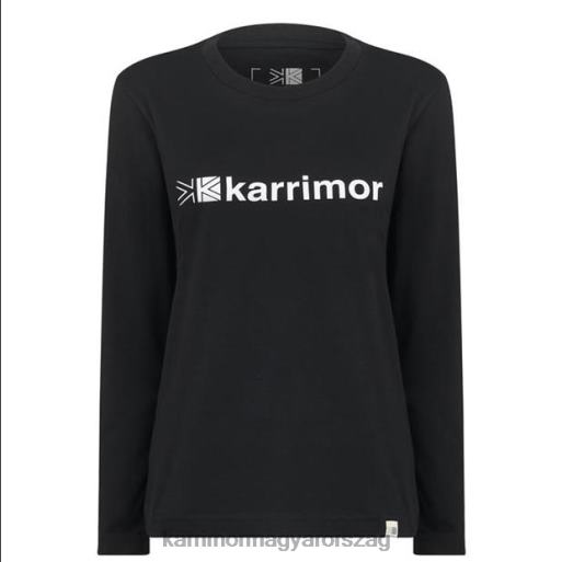 Karrimor ruházat fekete nők hosszú ujjú póló P60RX134