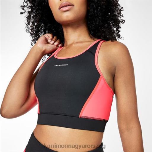 Karrimor ruházat fekete/rózsaszín nők tempós sportmelltartó P60RX33